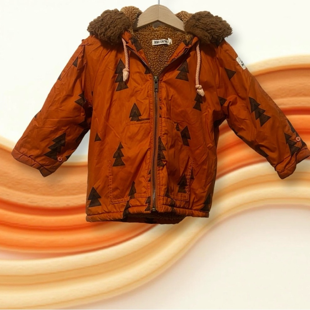 Bobo Choses Jacket
Great condition 
2-3 years 
Burnt orange